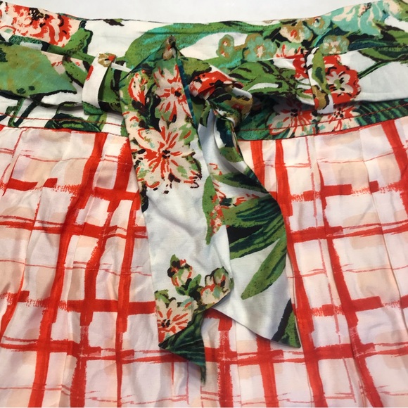 Anthropologie Maeve Country Fair Basketweave Plaid Skirt Size 2 - Picture 4 of 10